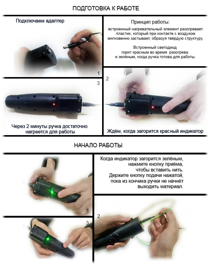 3d pen how to 3д ручка инструкция